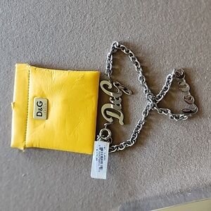 Dolce Gabbana Logo and Love Flip Necklace